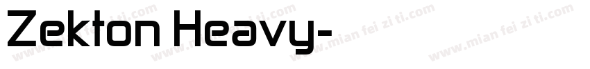 Zekton Heavy字体转换